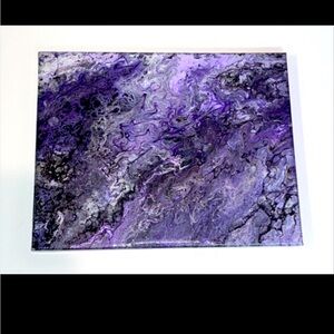 Homemade Marble Abstract on Canvas Large 100 Original